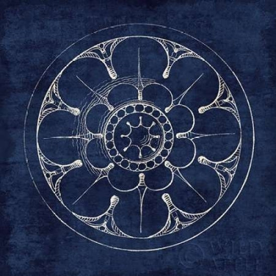 Rosette III Indigo Poster Print by Wild Apple Portfolio-VARPDX23698 Image 2