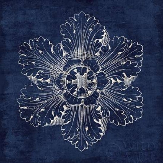 Rosette V Indigo Poster Print by Wild Apple Portfolio-VARPDX23700 Image 2