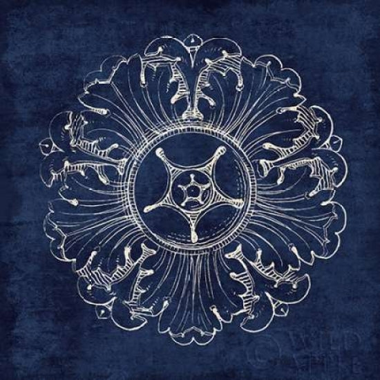 Rosette VI Indigo Poster Print by Wild Apple Portfolio-VARPDX23701 Image 1