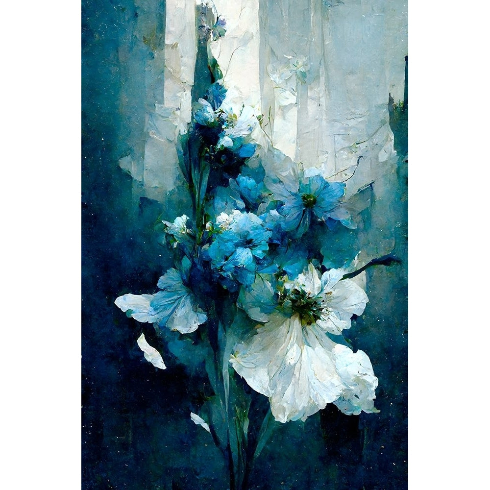 Blue Flower Bouquet Poster Print - Treechild-VARPDX2373188 Image 1