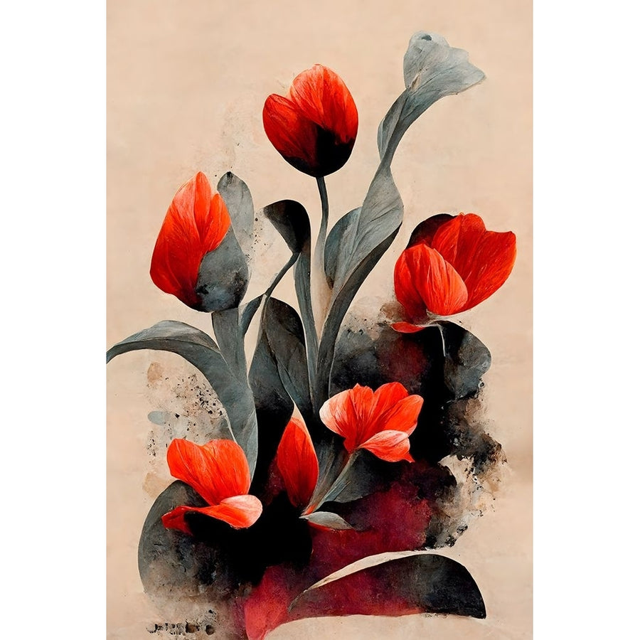 Red Tulips Poster Print - Treechild-VARPDX2378953 Image 1