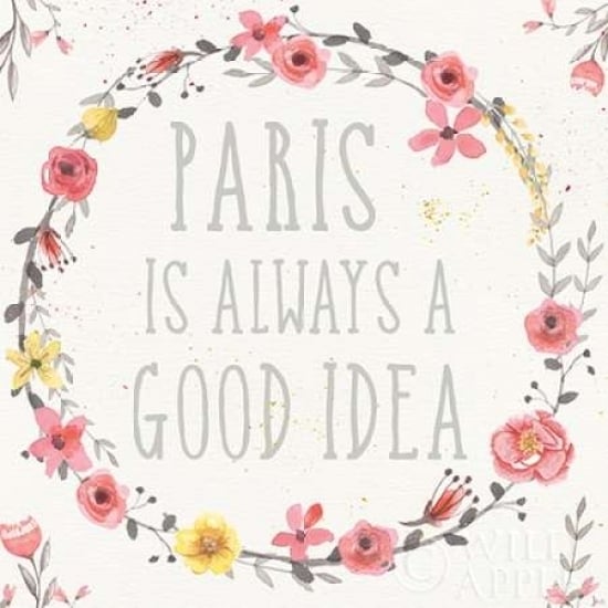 Paris Blooms IV Poster Print by Jess Aiken-VARPDX24130 Image 1