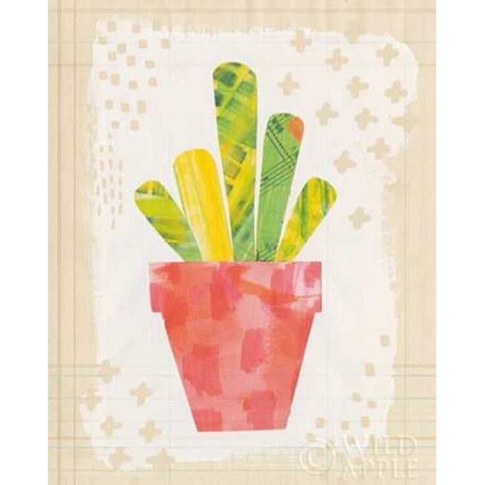 Collage Cactus VI on Graph Paper Poster Print by Melissa Averinos-VARPDX24473 Image 1