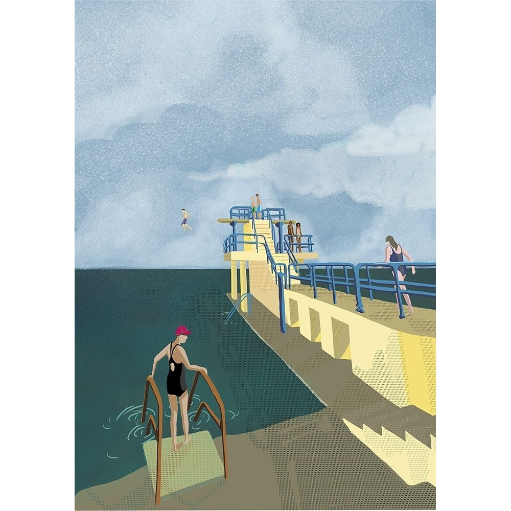 Blackrock-Salthill-Galway Ireland Art Print Poster Print - Charlotte Trudgett-VARPDX2453385 Image 1