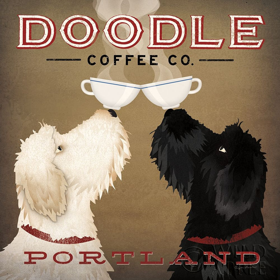 Doodle Coffee Double IV Portland Poster Print by Ryan Fowler-VARPDX24645 Image 1