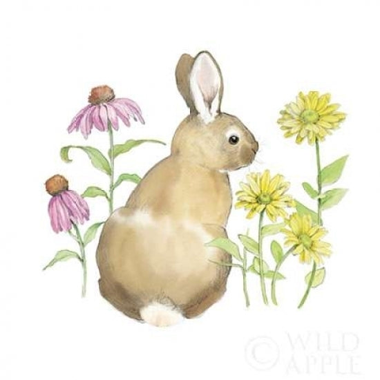 Wildflower Bunnies I Sq Poster Print by Beth Grove-VARPDX24699 Image 2