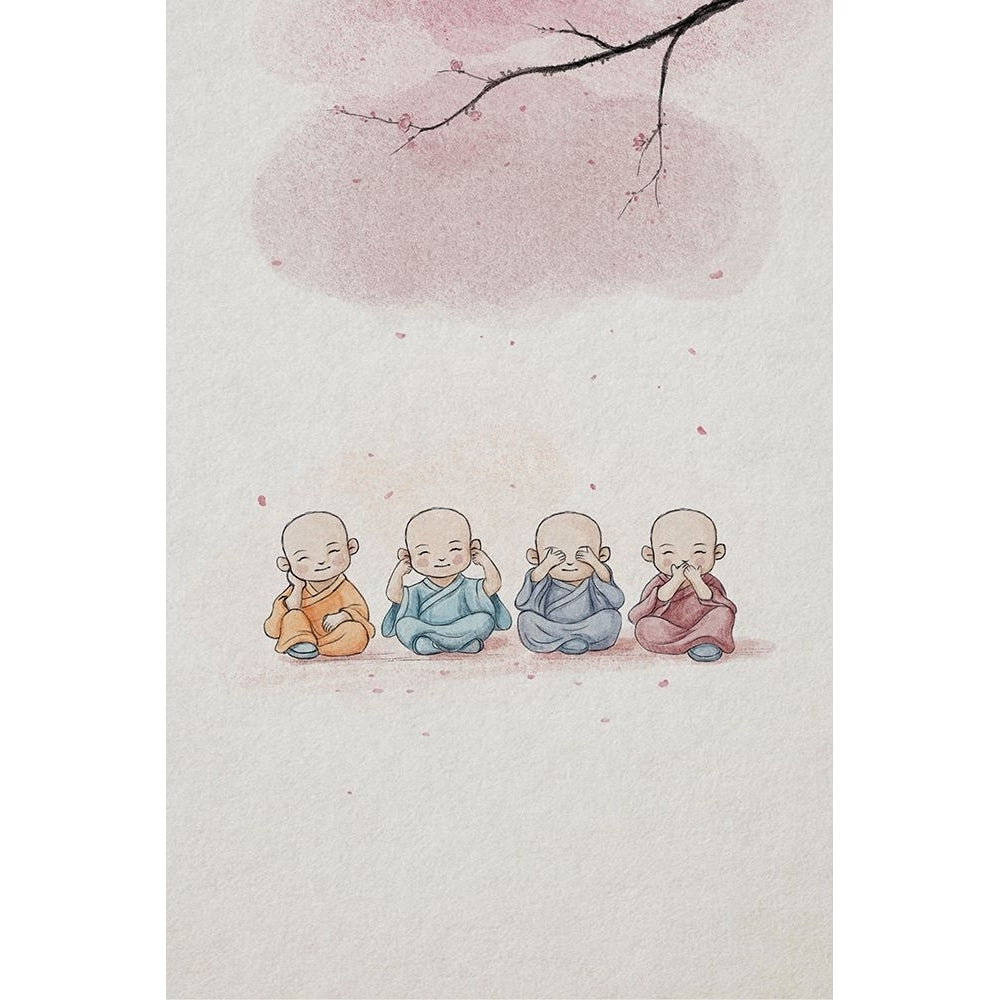 Cute Monks Poster Print - Xuan Thai-VARPDX2479154 Image 1