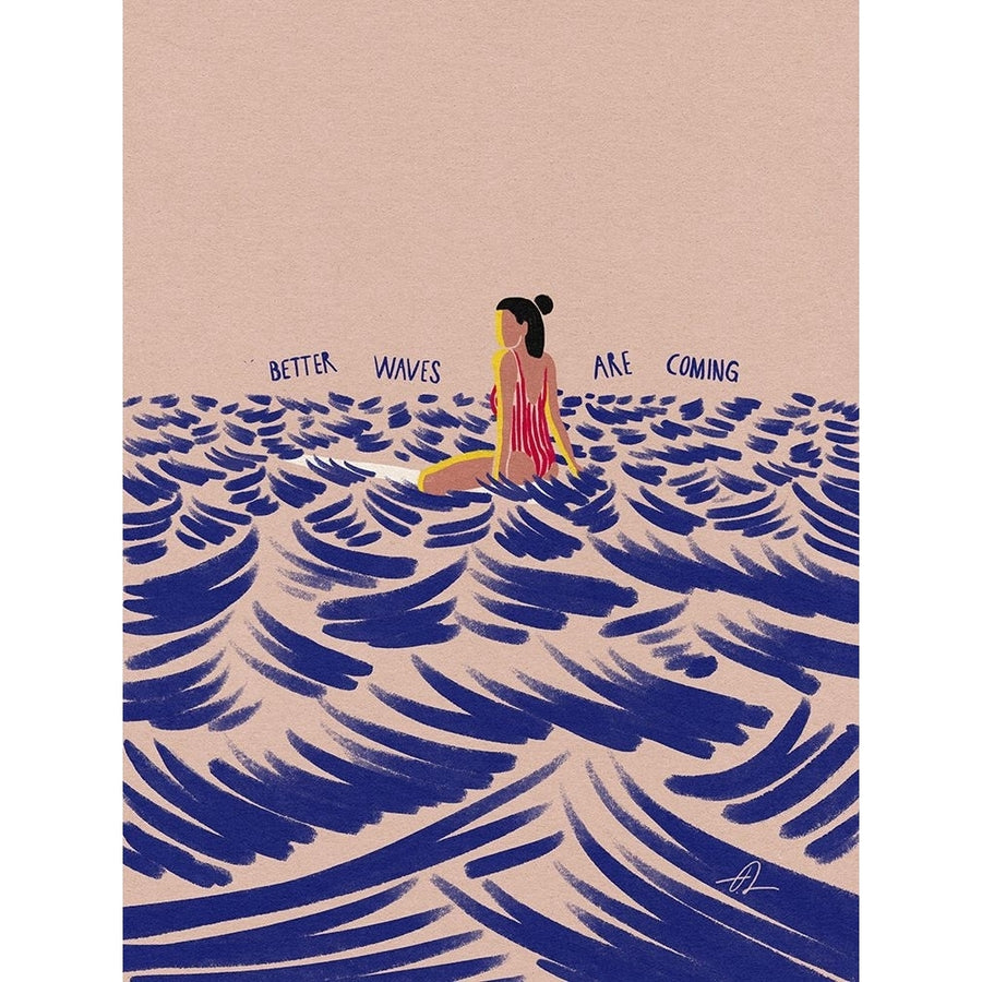 Better Waves Are Coming Poster Print - Fabian Lavater-VARPDX2499371 Image 1