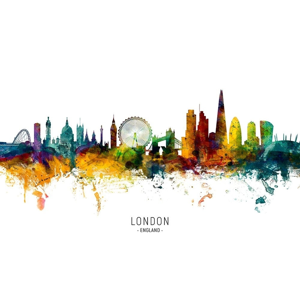 London England Skyline Poster Print - Michael Tompsett-VARPDX2501055 Image 1