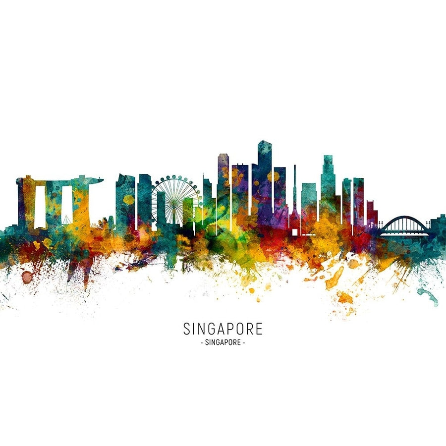 Singapore Skyline Poster Print - Michael Tompsett-VARPDX2501495 Image 1