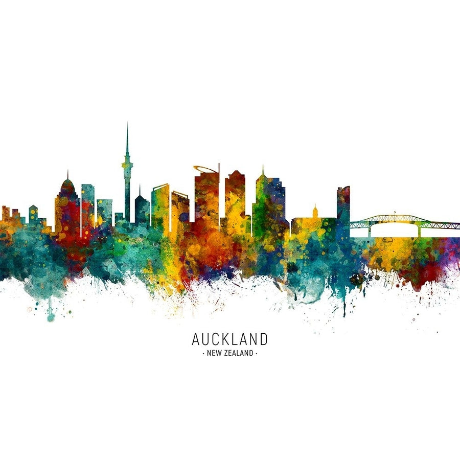 Auckland Skyline Poster Print - Michael Tompsett-VARPDX2501587 Image 1