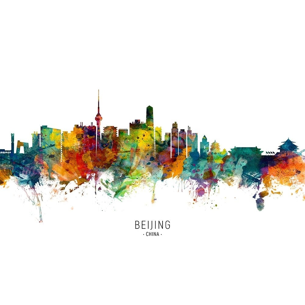 Beijing China Skyline Poster Print - Michael Tompsett-VARPDX2501588 Image 1