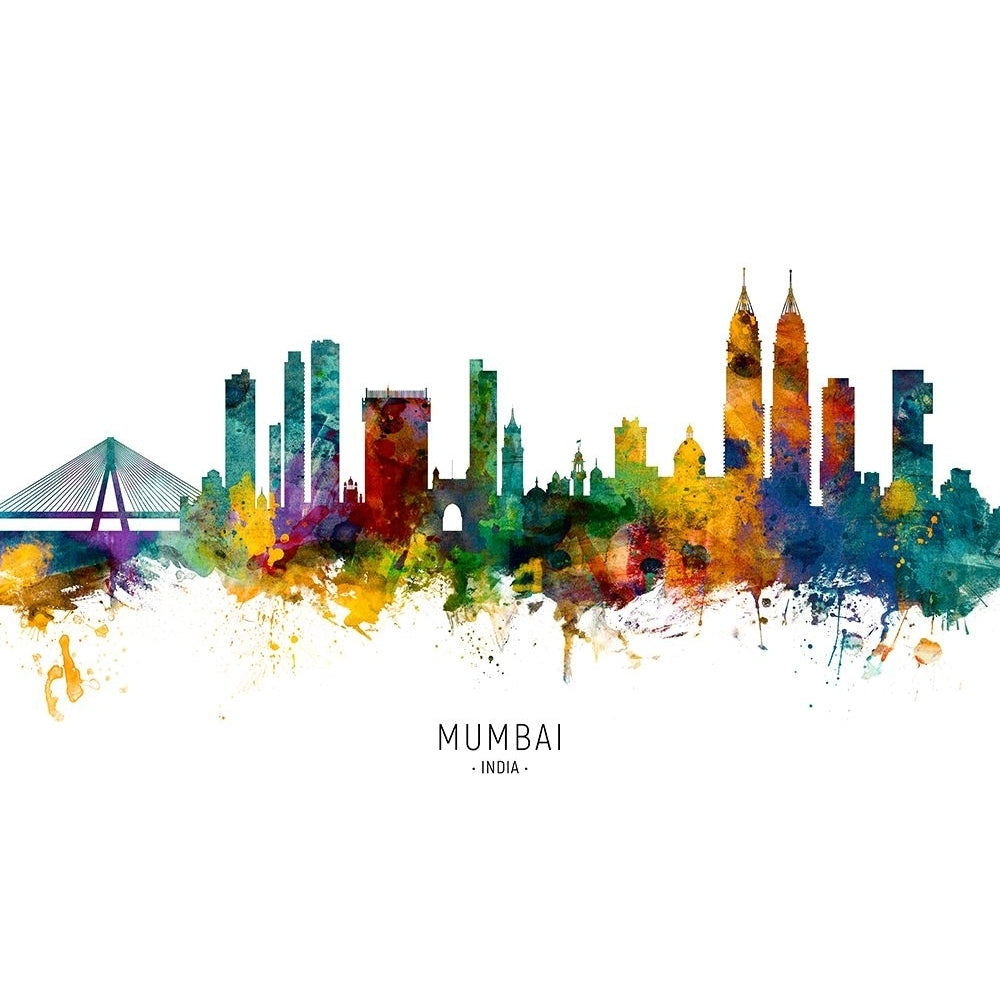 Mumbai Skyline India Bombay Poster Print - Michael Tompsett-VARPDX2501598 Image 1