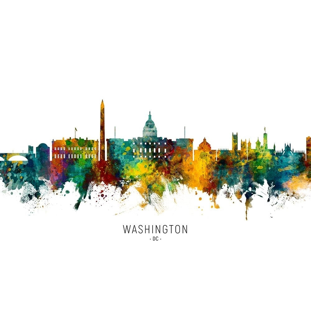 Washington Skyline DC Poster Print - Michael Tompsett-VARPDX2501503 Image 1