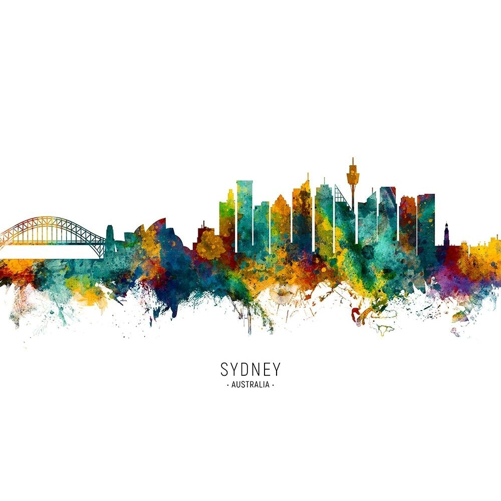 Sydney Australia Skyline Poster Print - Michael Tompsett-VARPDX2501498 Image 1