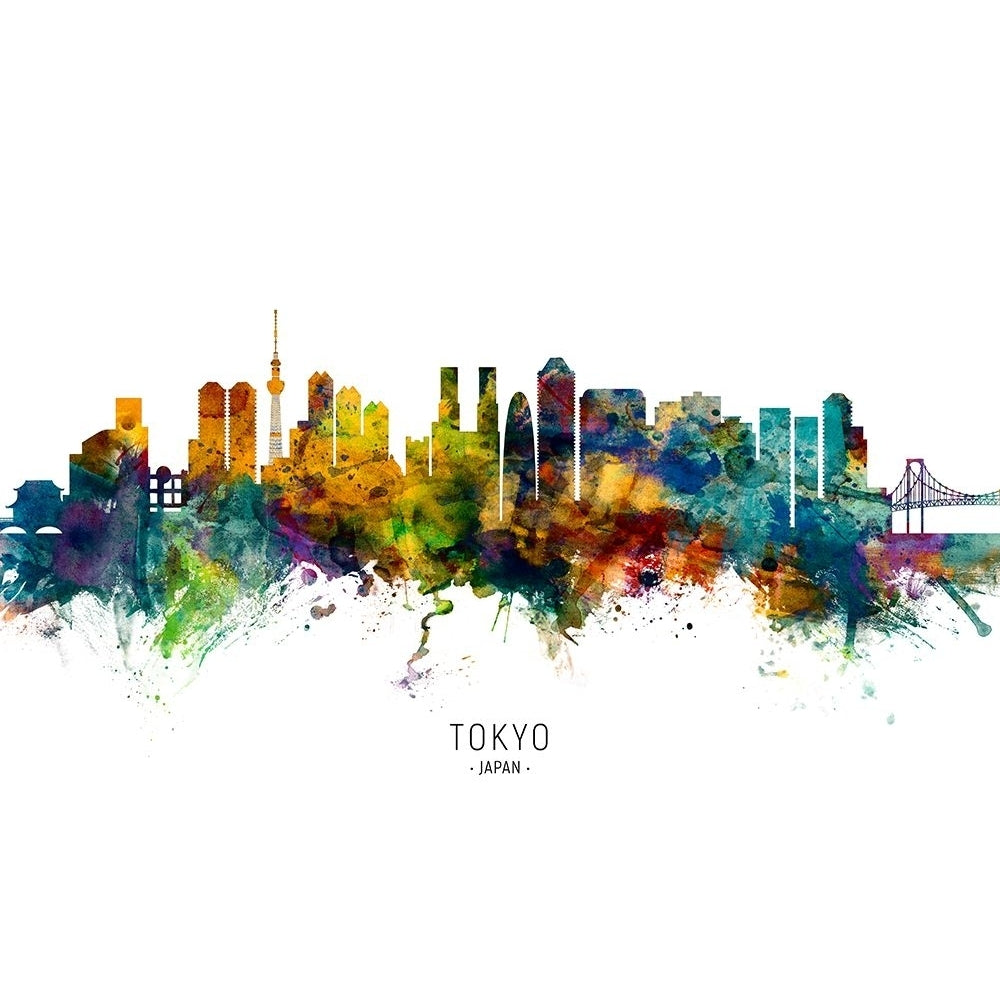 Tokyo Japan Skyline Poster Print - Michael Tompsett-VARPDX2501500 Image 1