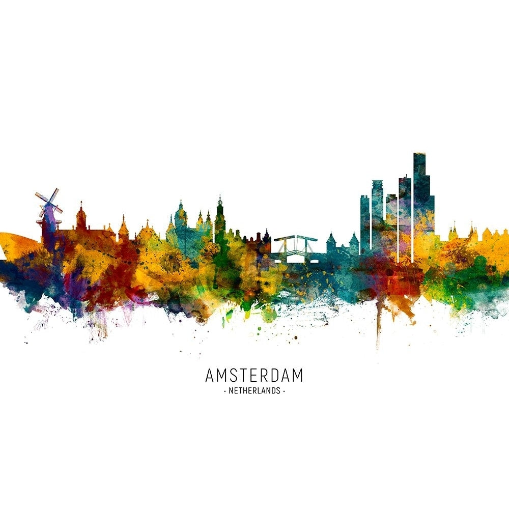 Amsterdam Skyline Poster Print - Michael Tompsett-VARPDX2501586 Image 1