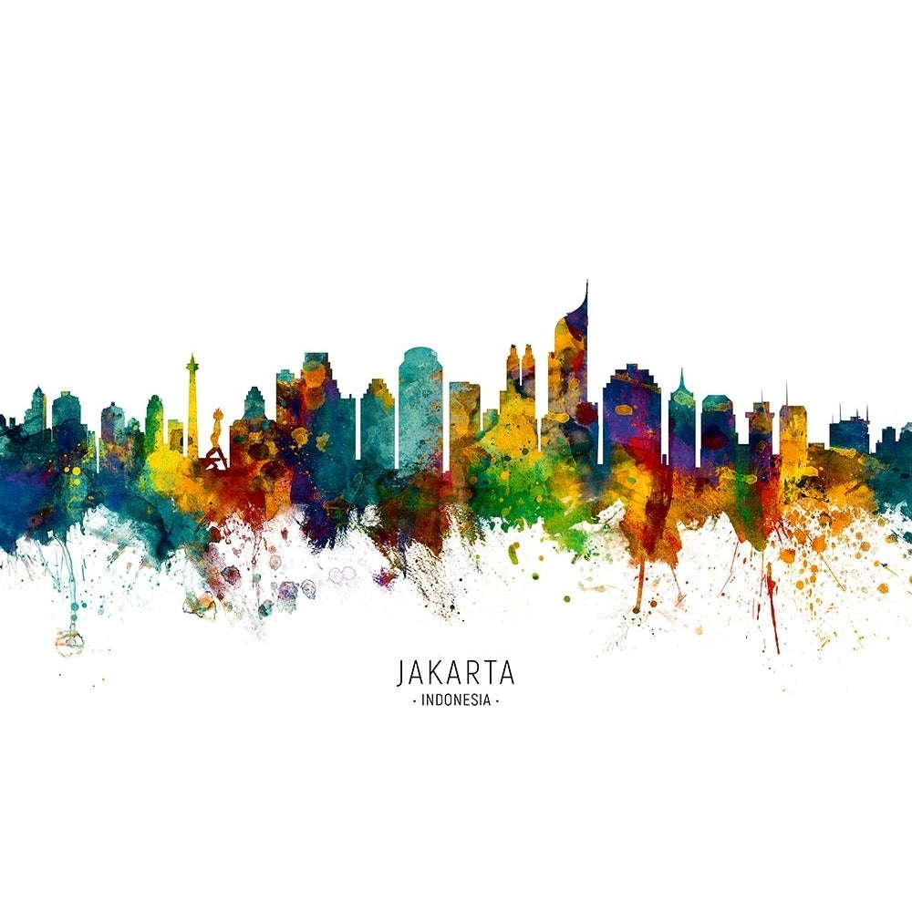 Jakarta Skyline Indonesia Poster Print - Michael Tompsett-VARPDX2501948 Image 1