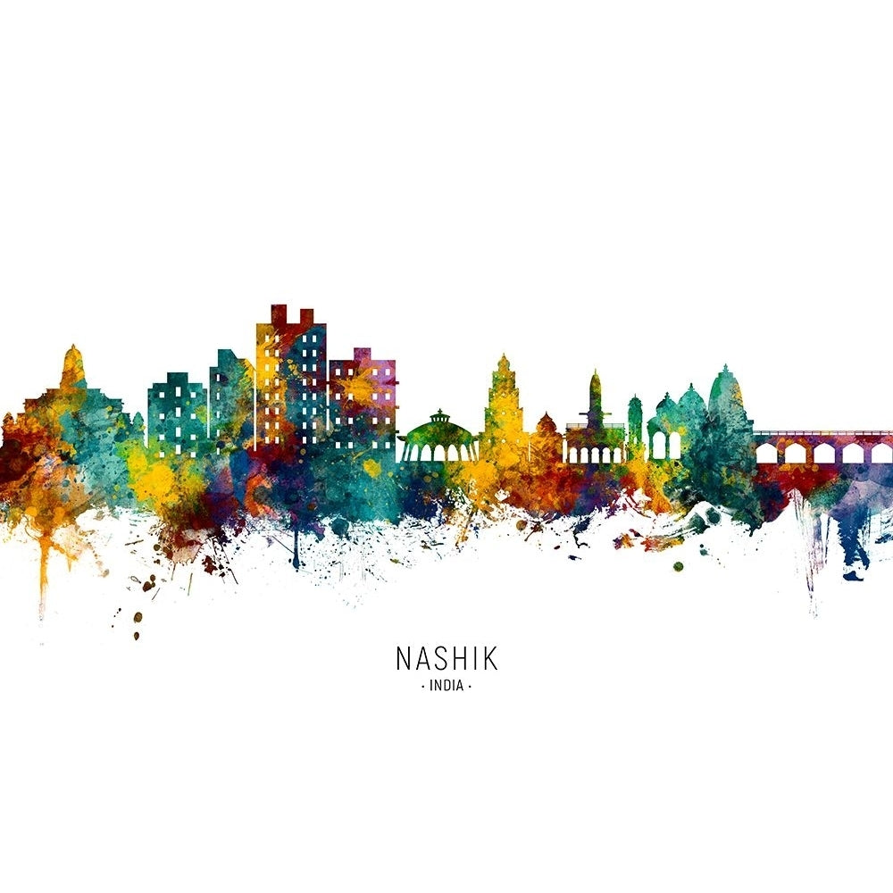 Nashik Skyline India Poster Print - Michael Tompsett-VARPDX2502526 Image 1