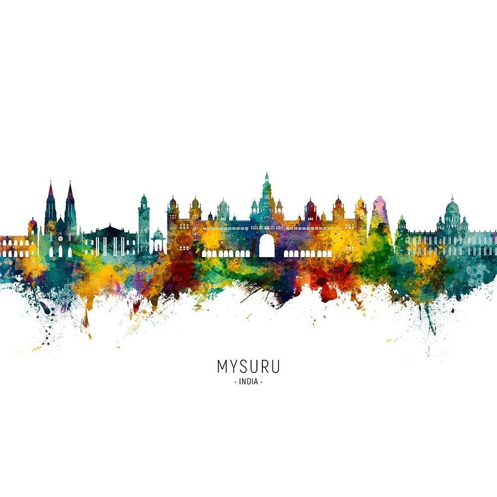 Mysuru Skyline India Poster Print - Michael Tompsett-VARPDX2502605 Image 1