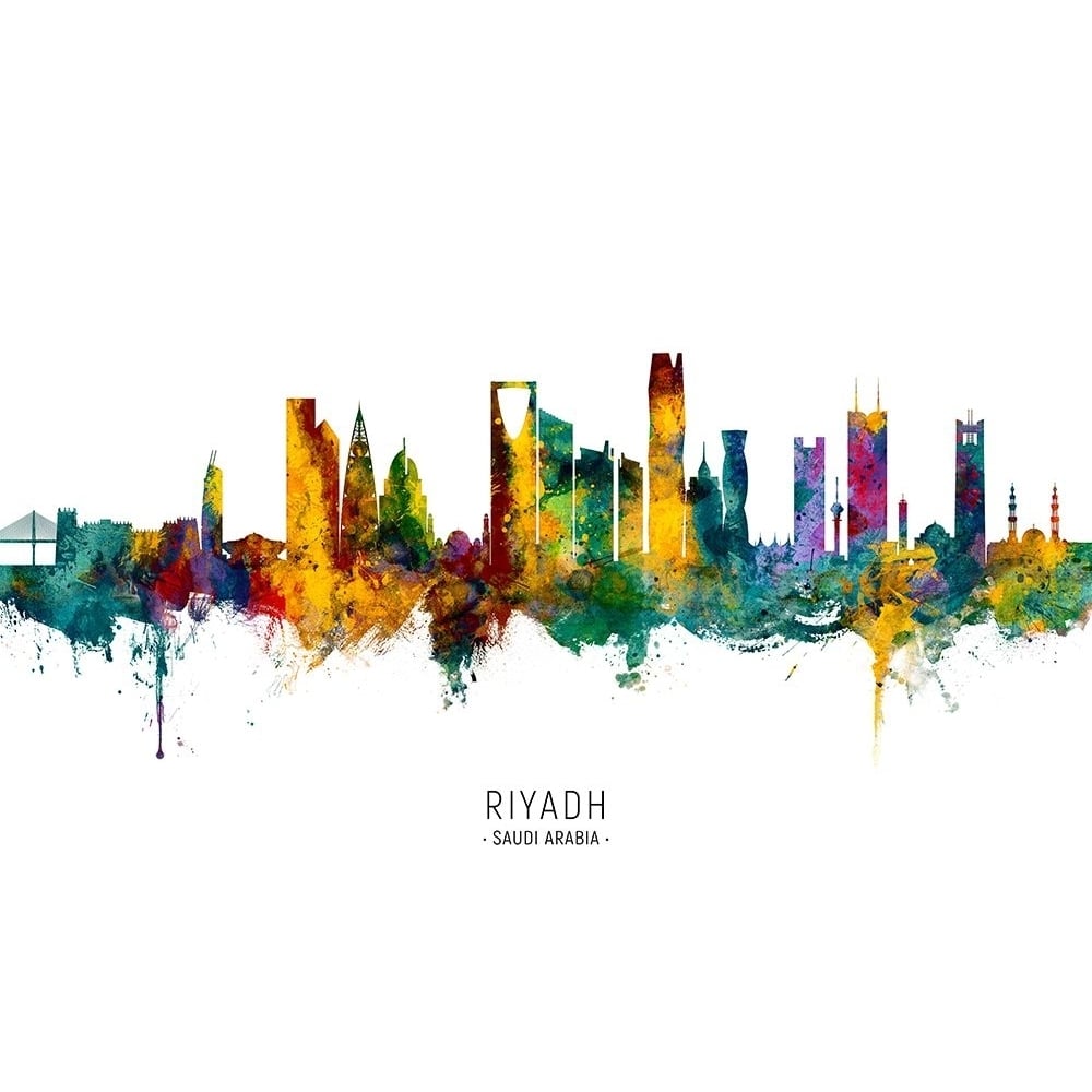 Riyadh Saudi Arabia Skyline Poster Print - Michael Tompsett-VARPDX2502496 Image 1