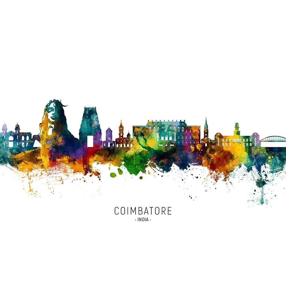 Coimbatore Skyline India Poster Print - Michael Tompsett-VARPDX2502611 Image 1