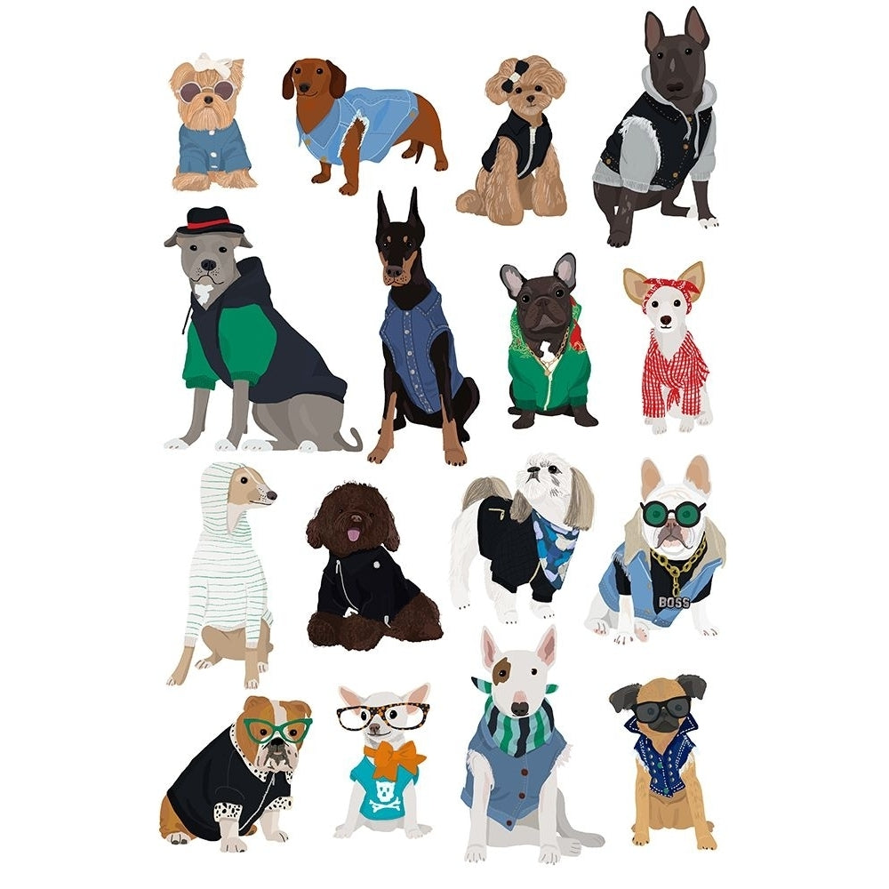 Cool Dog Print Poster Print - Hanna Melin-VARPDX2505730 Image 1