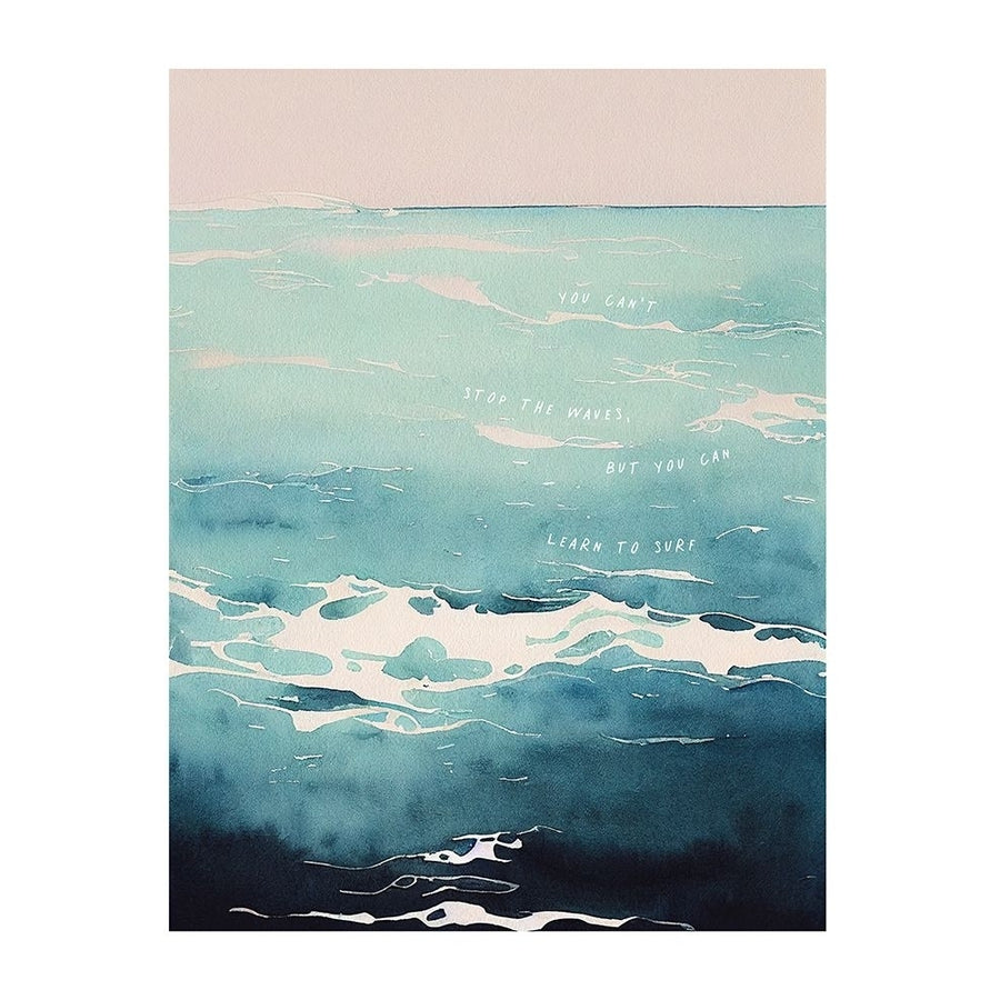 Learn To Surf Poster Print - Beth Cai-VARPDX2511034 Image 1