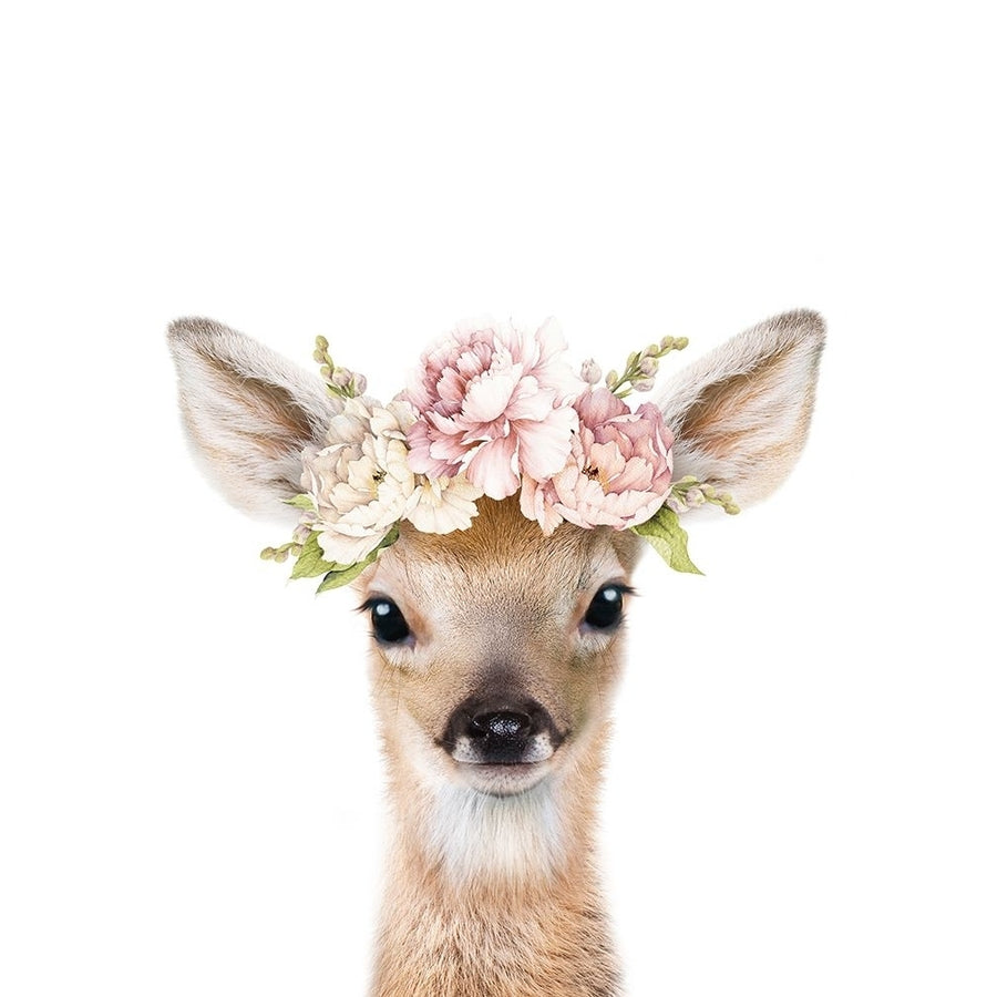 Floral Baby Deer Poster Print - Lola Peacock-VARPDX2523093 Image 1