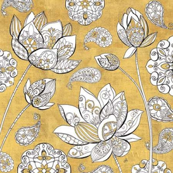 Color My World Lotus I Gold Poster Print by Daphne Brissonnet-VARPDX25274 Image 1