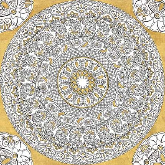 Color My World Mandala I Gold Poster Print by Daphne Brissonnet-VARPDX25275 Image 1