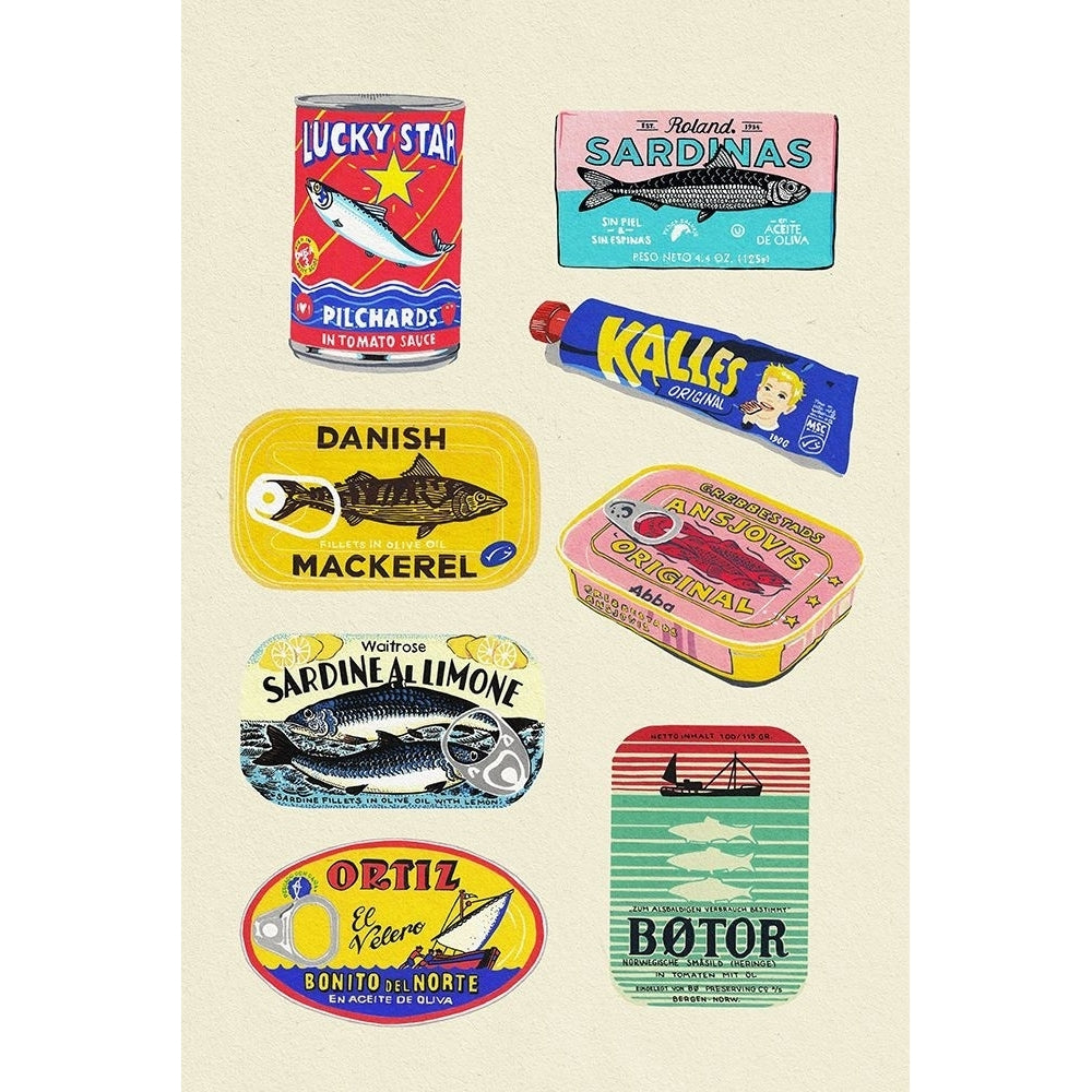 Canned Fish Poster Print - Mandariini Studio-VARPDX2529709 Image 1