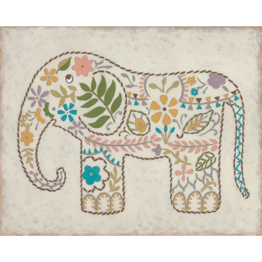 Laurels Elephant II Poster Print - Chariklia Zarris-VARPDX25299D Image 1