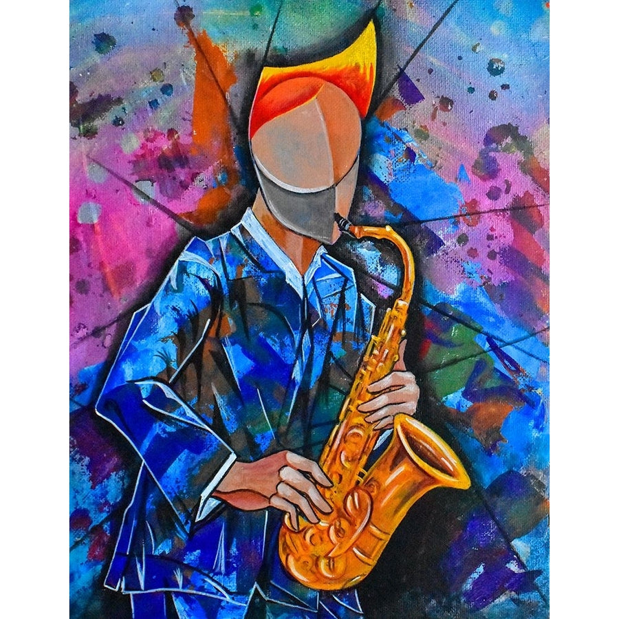 Jazz sax man Poster Print - Ricardo Maya-VARPDX2531148 Image 1