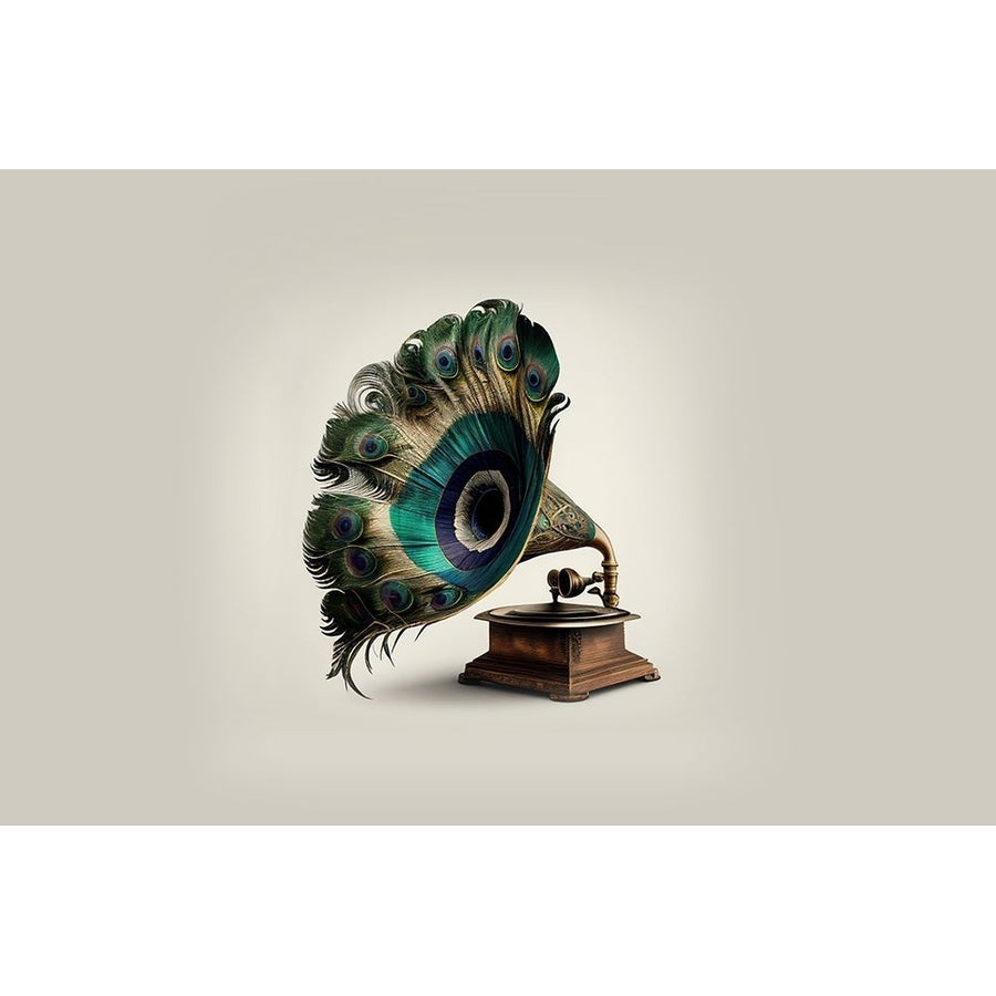 Peacock Gramaphone Poster Print - Artem Pozdniakov-VARPDX2543821 Image 1