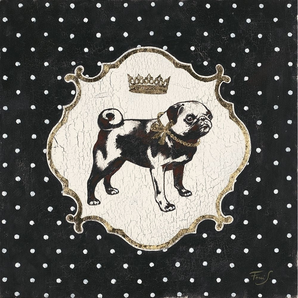 Polka Dot Pug Poster Print by Stefania Ferri-VARPDX255FER1172 Image 1