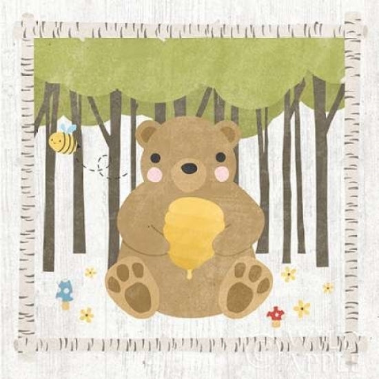 Woodland Hideaway Bear Poster Print by Moira Hershey-VARPDX25586 Image 1