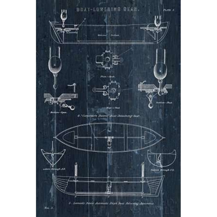 Boat Launching Blueprint II Poster Print by Wild Apple Portfolio-VARPDX25717 Image 1