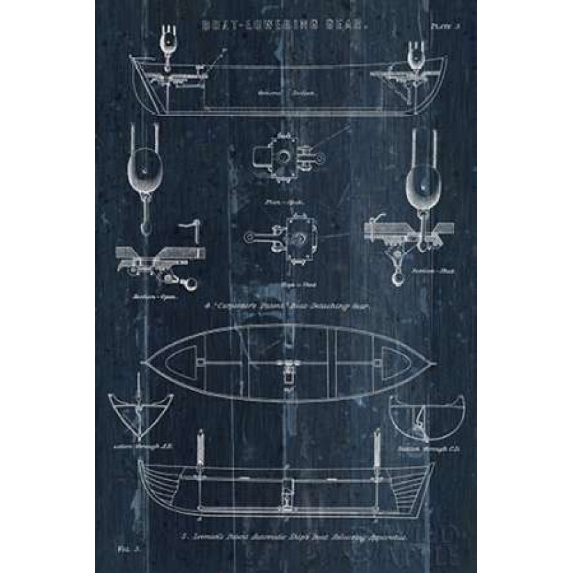 Boat Launching Blueprint II Poster Print by Wild Apple Portfolio-VARPDX25717 Image 1