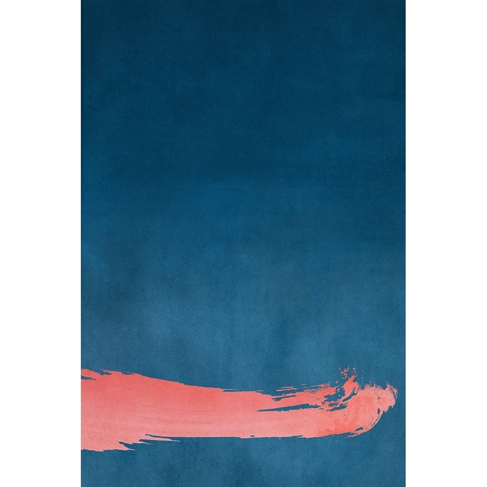 Minimal Landscape Pink And Navy Blue 03 Poster Print - Amini54-VARPDX2583815 Image 1