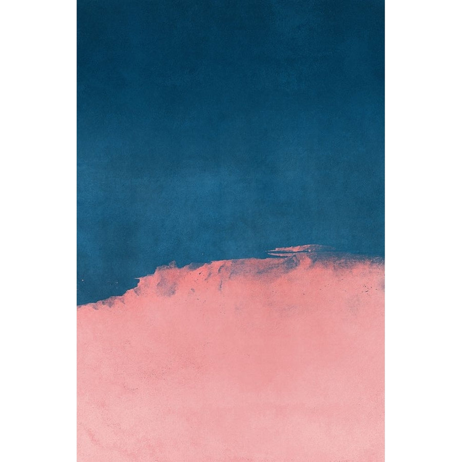 Minimal Landscape Pink And Navy Blue 01 Poster Print - Amini54-VARPDX2583813 Image 1