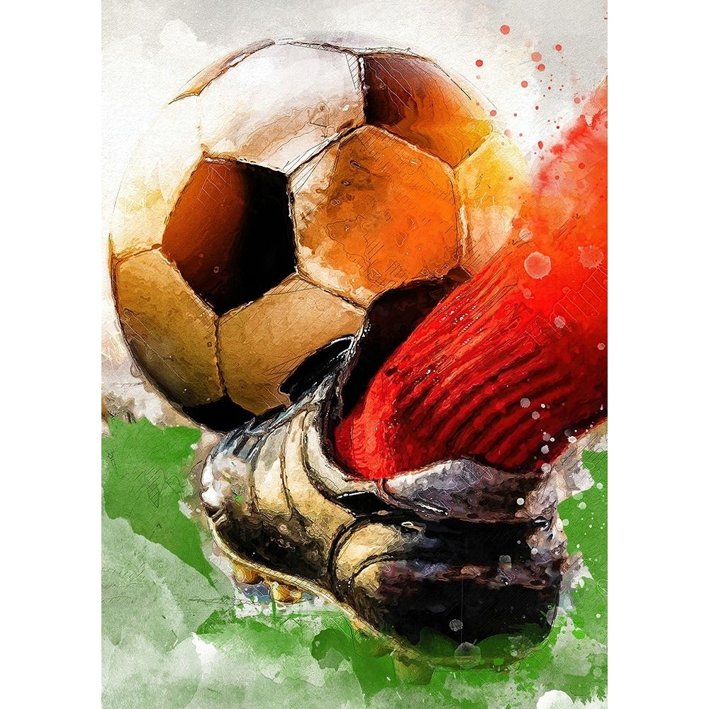 Football 2 Sport Art Poster Print - Justyna Jaszke-VARPDX2587027 Image 1