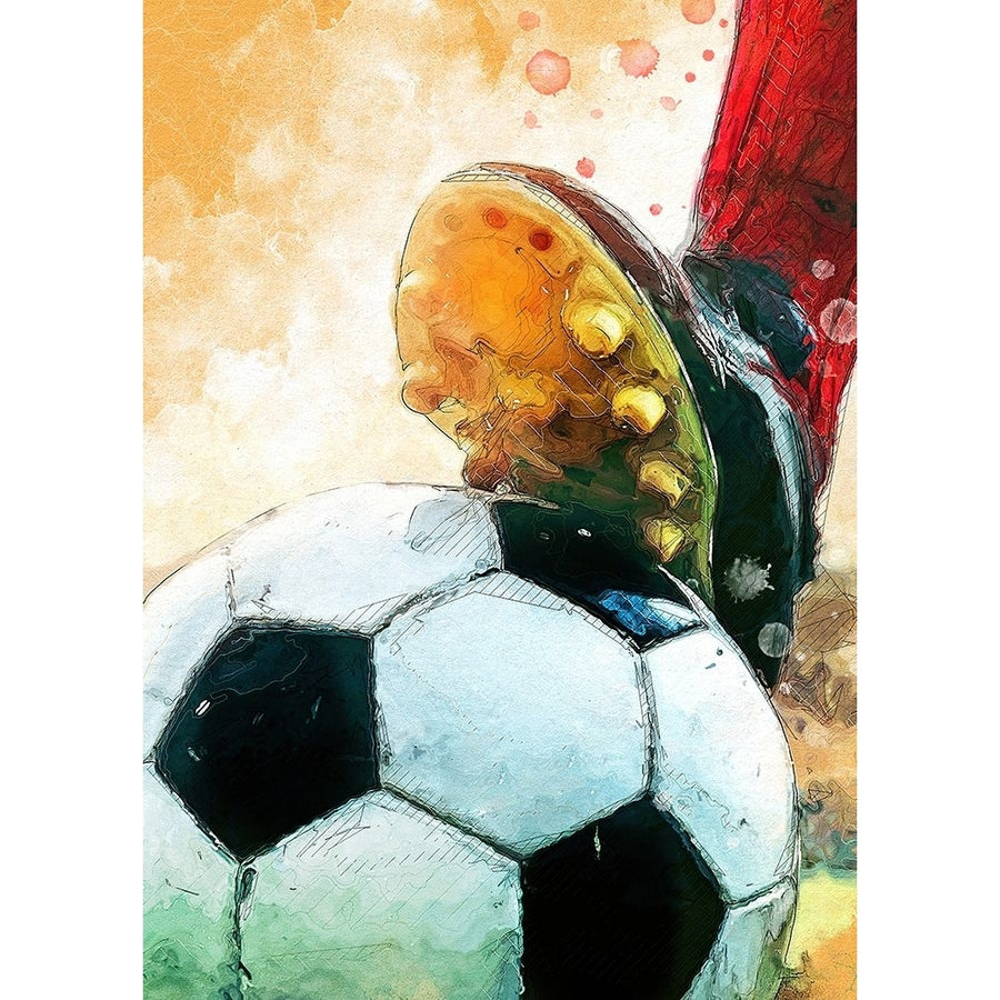 Football 1 Sport Art Poster Print - Justyna Jaszke-VARPDX2587028 Image 1