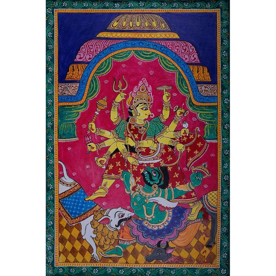 Goddess Durga Painting Poster Print - Studio Imagineers-VARPDX2587639 Image 1