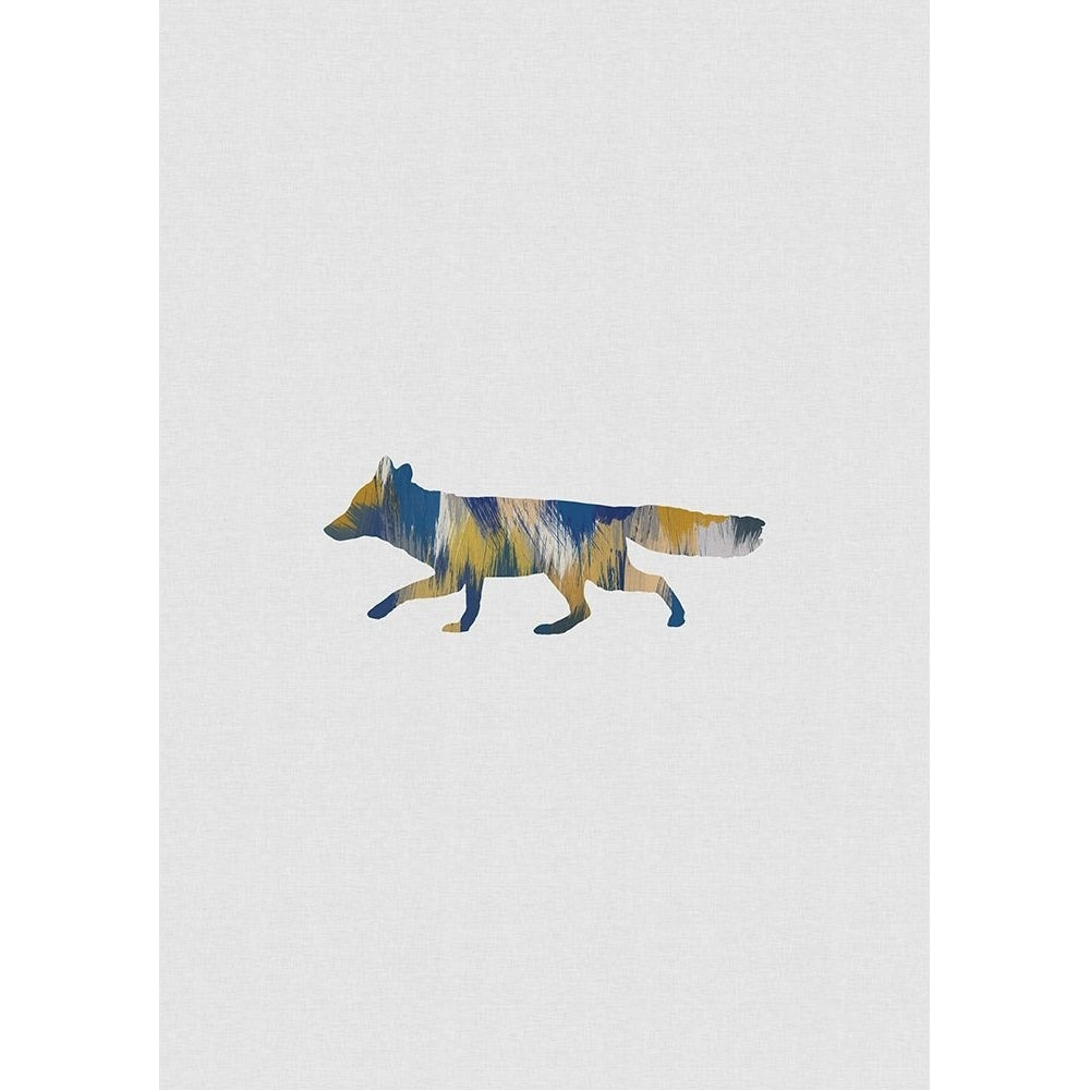 Blue A Yellow Fox Poster Print - Studio Orara-VARPDX2593806 Image 1