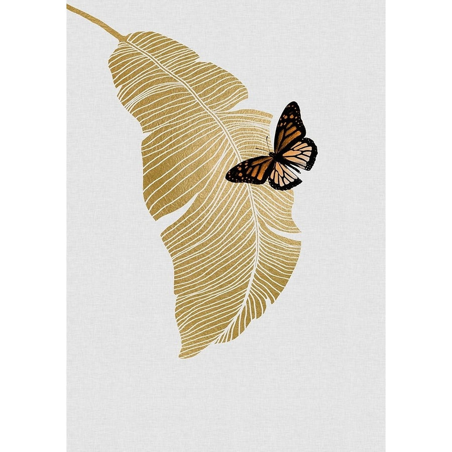 Butterfly A Palm Leaf Poster Print - Studio Orara-VARPDX2594560 Image 1