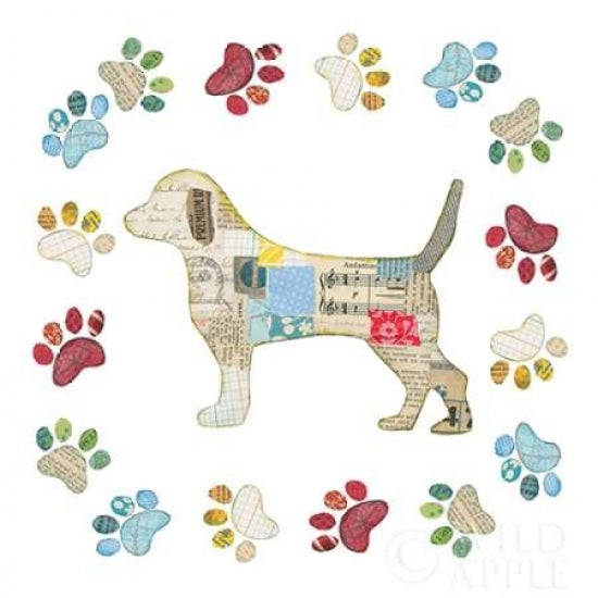 Good Dog IV Sq with Border Poster Print by Courtney Prahl-VARPDX25983 Image 1