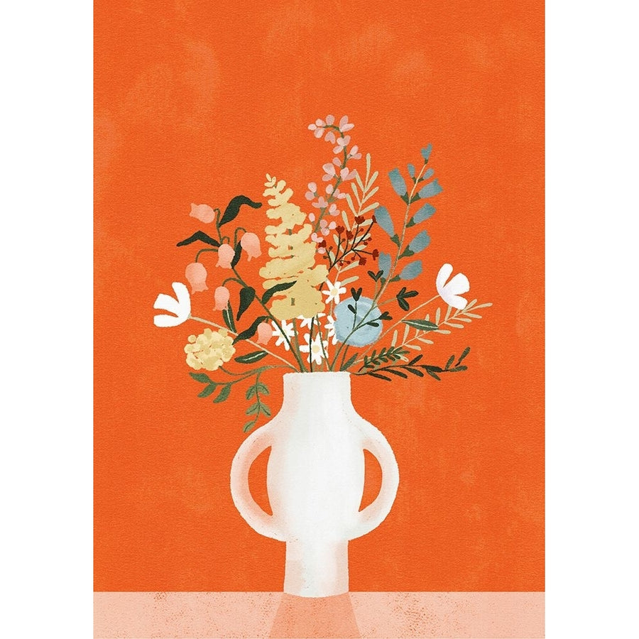 Flowers In Vase Red Poster Print - Goed Blauw-VARPDX2601733 Image 1