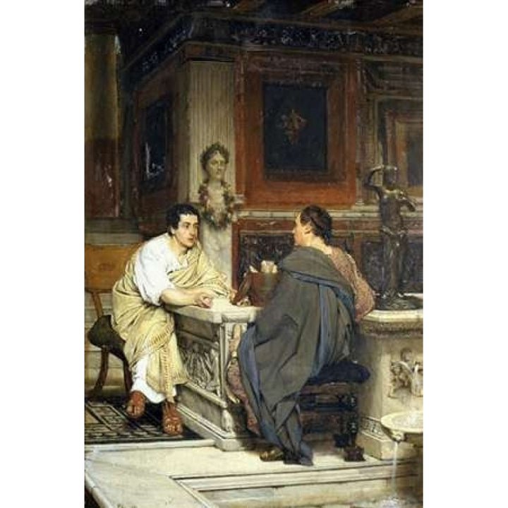 The Discourse; a Chat Poster Print by Sir Lawrence Alma-Tadema-VARPDX264556 Image 2