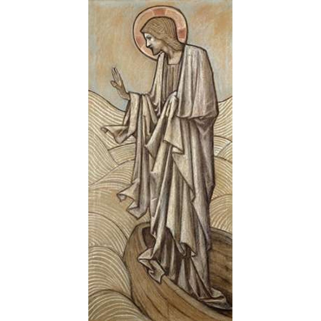 Christ Stilling The Waves Poster Print by Sir Edward Burne-Jones-VARPDX264657 Image 1